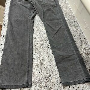 Gray Straight-Leg Pants